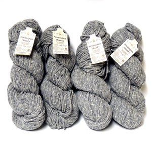 Rowan Wool Yarns Rowanspun Chunky Gray 4 Skeins NWT UK